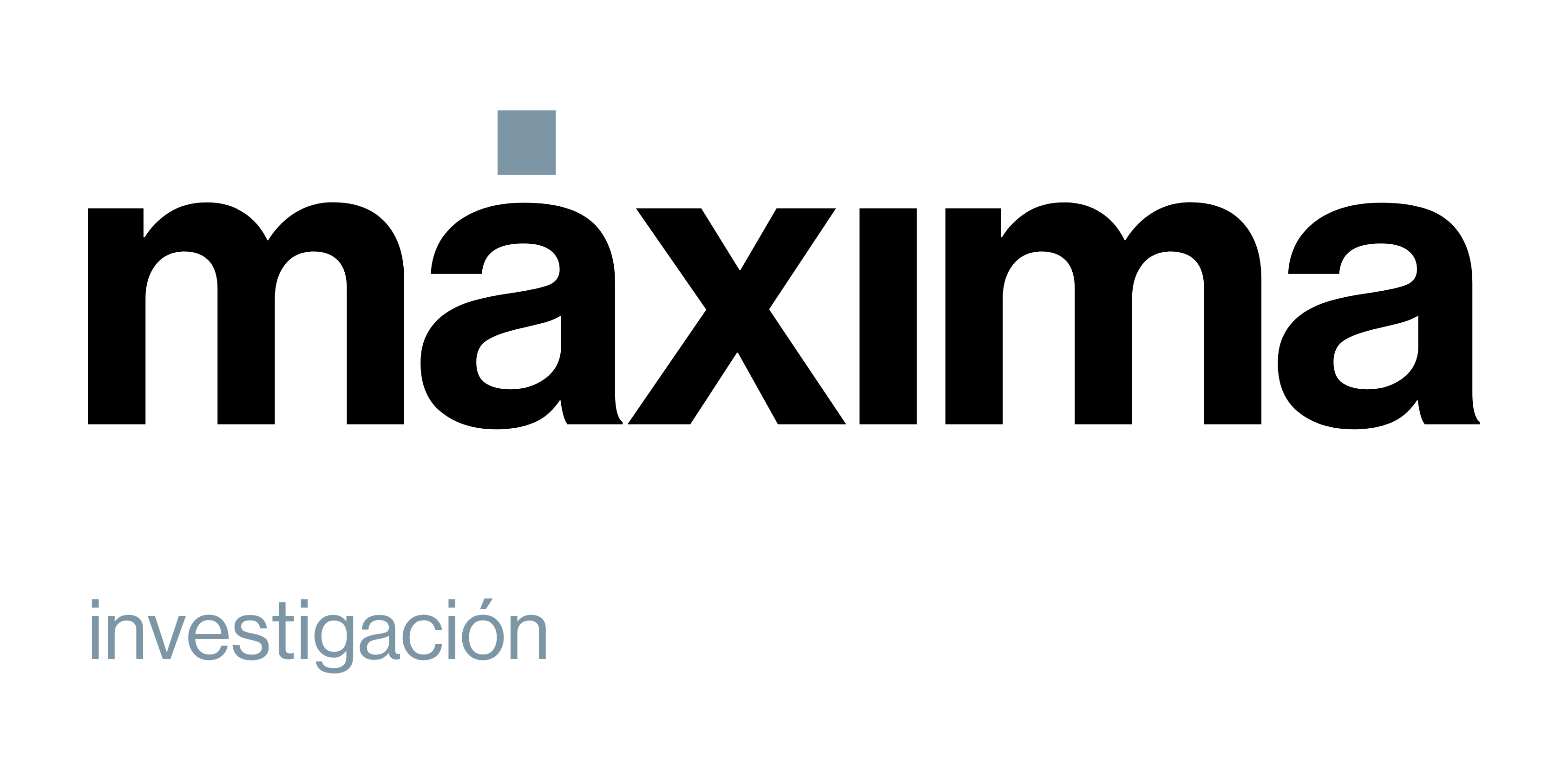 Logo máxima investigación estrecho